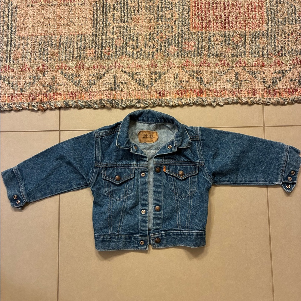 Levi's orange tag Denim Jean Jacket 4T